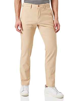 Tommy Hilfiger Denton Chino Basket - Pantalones de tela para hombre, diseño de canasta, 36 W / 30 L