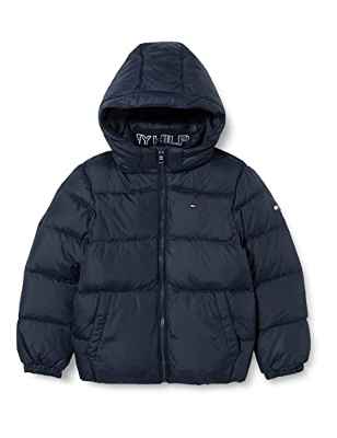 Tommy Hilfiger Essential Down Jacket 517 Abrigo de plumón, Azul (Desert Sky), 7 para Niños