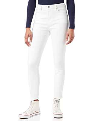 Tommy Hilfiger Harlem U Skinny HW CW Jeans, Marfil, 33W / 30L para Mujer