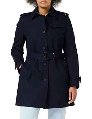 Tommy Hilfiger Heritage Single Breasted Trench Abrigo, Azul (Midnight 403), XXS para Mujer