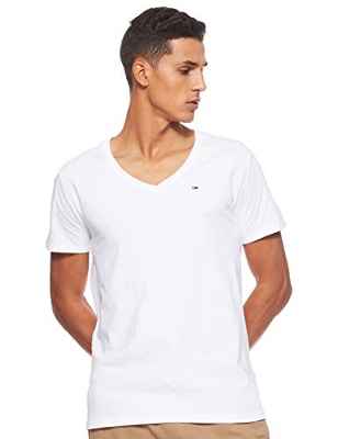 Tommy Hilfiger Original Jersey Camiseta, Blanco (Classic White 100), X-Large para Hombre