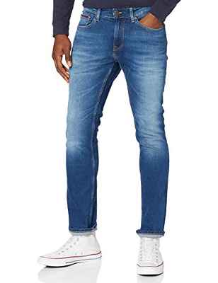 Tommy Hilfiger Scanton Slim WMBS Vaqueros, Azul (Wilson Mid Blue Stretch), W36 / L34 para Hombre