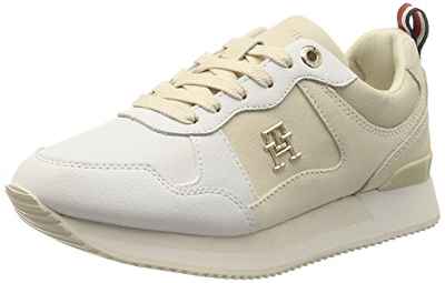 Tommy Hilfiger Th Essential Runner, Tenis Runner Mujer, Feather White, 37 EU