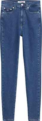 Tommy Jeans Dw0dw13355 Pantalones, Denim Medium, 28W / 32L para Mujer