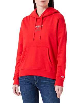 Tommy Jeans Dw0dw13573 Sudadera, Deep Crimson, M para Mujer