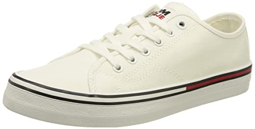 Tommy Jeans Essential Low Wmn, Zapatillas Mujer, White, 37 EU