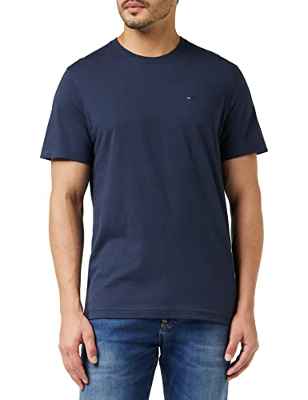 Tommy Jeans Regular C Camiseta, Azul (Black Iris), S para Hombre