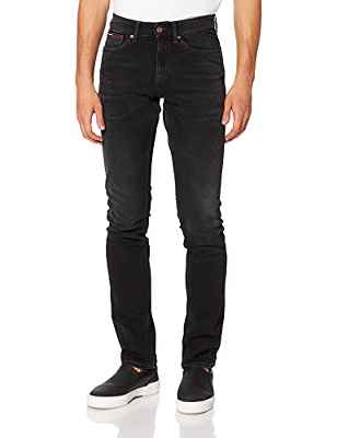Tommy Jeans Scanton Slim BE271 2YBKBKCD Jeans para Hombre, Denim Black, 28W/32L