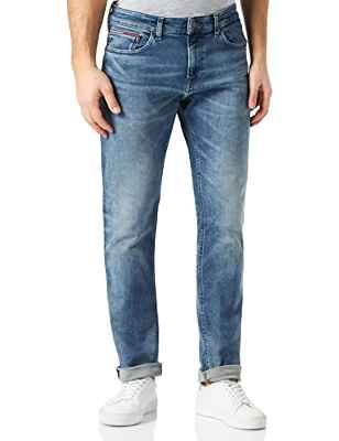 Tommy Jeans Scanton Slim BF3353 Pantalones, Denim Dark, 36W/32L para Hombre