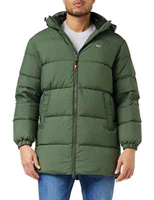 Tommy Jeans TJM Essential-Parka de plumón Chaquetas, Avalon Green, XS para Hombre