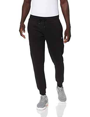 Tommy Jeans TJM Slim Fleece Pantalón Deportivo Largo Reg, Black, 41-44.5 para Hombre