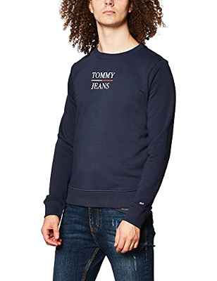 Tommy Jeans TJW Slim Terry Logo Sweatshirt, Sudadera para Mujer, Azul (Twilight Navy), M