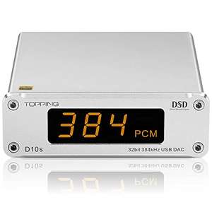 Topping D10S DAC Amplificador Hi-Res (Plata)