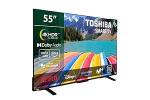 TOSHIBA 55UV2363DG Smart TV 4K UHD de 55", sin Marcos, con HDR10, Dolby Audio (Gama 2024)