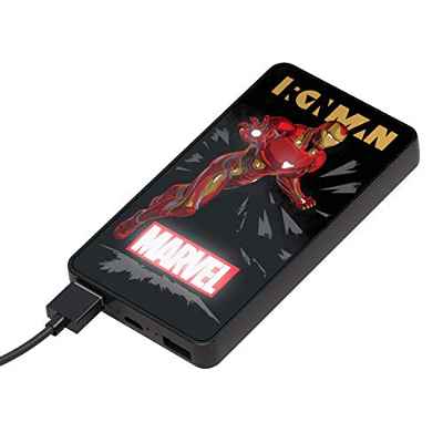 Tribe Power Bank 6000 mAh Iron Man – Cargador de batería portátil Universal Marvel, PBW31600