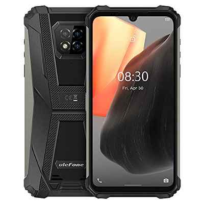 Ulefone Armor 8 Pro Móvil Resistente Android 11, 6.1’’ HD + IP68 Impermeable Antigolpes Teléfono Libre, Helio P60 6GB + 128GB, Cámara Trasera Triple de 16MP, Desbloqueo Facial&Huella Digital Rojo