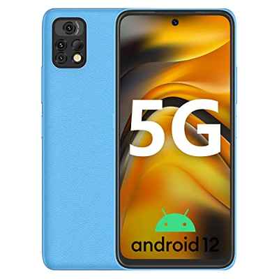 UMIDIGI A13Pro 5G Moviles Baratos y Buenos,8GB + 128GB Telefonos Moviles Libres,Smartphones Android 12,Cámara 48+24MP,Pantalla De 6.5''FHD+,Batería 5150mAh,Octa Core/Dual SIM/NFC/OTG (Negro)