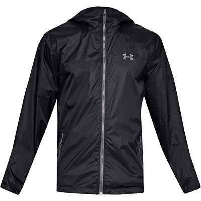 Under Armour Forefront Rain Chaqueta, Hombre, Negro, LG