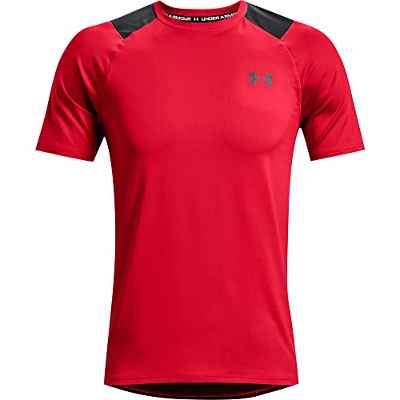 Under Armour Raid 2.0 Short Sleeve T-Shirt Camiseta, Hombre, Rojo/Negro (600), S