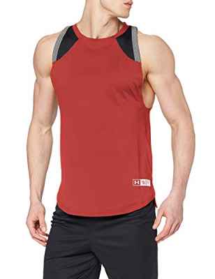 Under Armour Select Tank Tanque, Hombre, Rojo (Red/Black/Black 600), S