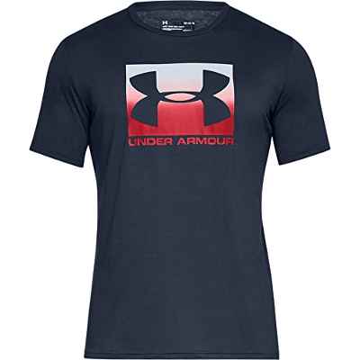 Under Armour UA BOXED SPORTSTYLE, Camiseta Hombre, Academy / Red, L