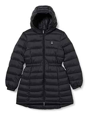 United Colors of Benetton Giaccone 2WU0CN010, Negro 100, 160 para Niñas