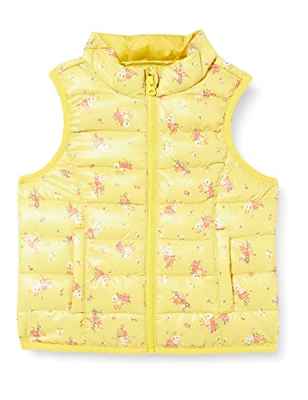 United Colors of Benetton Gilet 2Q80GJ002 Chaqueta, Amarillo 62n, 51 para Niñas