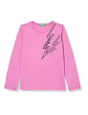 United Colors of Benetton M/L 3ATNC107J Camiseta DE Manga Larga, Púrpura 0K9, 160 para Niñas