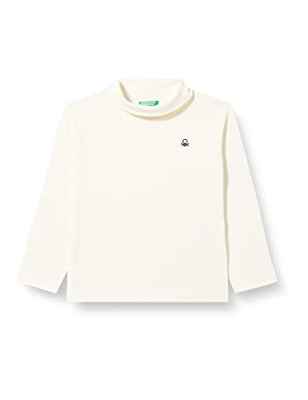 United Colors of Benetton M/L 3FHAG105E Camiseta DE Manga Larga, Blanco Crema 036, 110 para Niños
