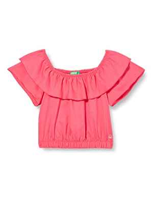 United Colors of Benetton T-Shirt 3096c104u Camiseta, Rojo Fresa 249, 110 cm niños y niñas
