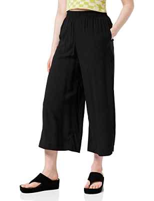 Urban Classics Culotte para Mujer Pantalón de Vestir, Negro, XL