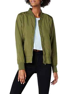 Urban Classics Ladies Light Bomber Jacket - Chaqueta Mujer, Grün (olive 176), 38 (Talla del fabricante: M)