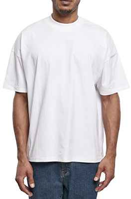 Urban Classics Oversized Mock Neck tee Camiseta, Blanco, M para Hombre