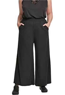 URBAN CLASSICS Pantalones de Mujer Cómodos, Pantalones Ligeros y Frescos con Bolsillos, Tejido Suave, Ideal Para Verano, Tallas XS - 5XL