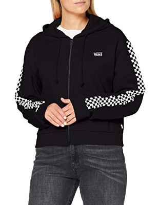 Vans FUNNIER TIMES CROP ZIP HOODIE Sudadera con capucha, Negro (, M para Mujer