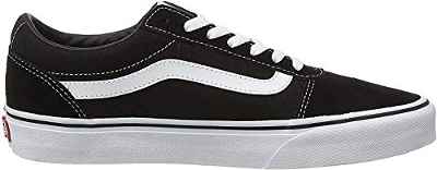 Vans Ward Canvas, Zapatillas Hombre, Negro ((Suede/Canvas) Black/White C4R), 48 EU