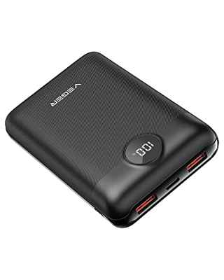 VEGER 20000mAh Batería Externa Power Bank USB C 20W PD 18W QC 3.0 Carga Rápida Cargador Portátil con Pantalla LCD Digital 3 Salidas y 2 Entradas para Smartphones, Tablets y más