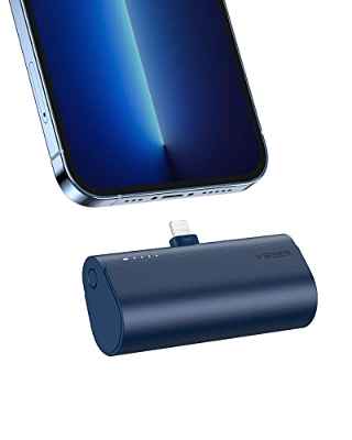 VEGER Mini Power Bank 5000mAh Batería Externa Cargador Portátil Carga Rápida 20W Compatible con iPhone 14/14 Pro/14 Pro Max/14 Plus/13/12/11 /XS/XR/X/8/7/6s/Plus Airpods y más (White)