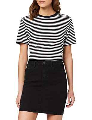 Vero Moda Vmhot Seven Mr Short Skirt Dnm Mix Noos Falda, Schwarz, XL para Mujer