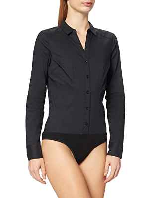 Vero Moda VMLADY L/S G-String Shirt New Noos Camiseta de Manga Larga, Negro, L para Mujer