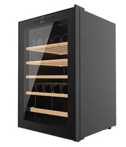 Vinoteca 48 Botellas Bolero GrandSommelier 48000 Black. 128 Litros, Temperatura Regulable, Sistema Compresor de Enfriamiento