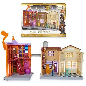 Wizarding World Harry Potter, Conjunto de Juego 3 en 1 del Callejón Diagon de Magical Minis con Luces y Sonidos