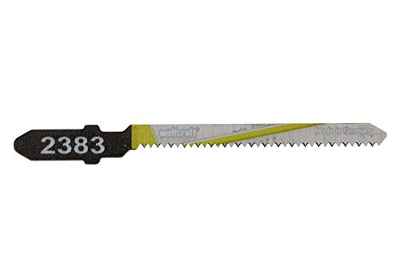wolfcraft 2383000 (L) hojas de sierra de calar vástago en T/HCS corte curvado limpio PACK 2, Set de 2 Piezas