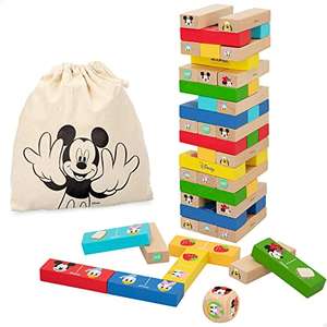 Woomax Disney - Juego 2 en 1 Torre de bloques y domino infantil de Disney