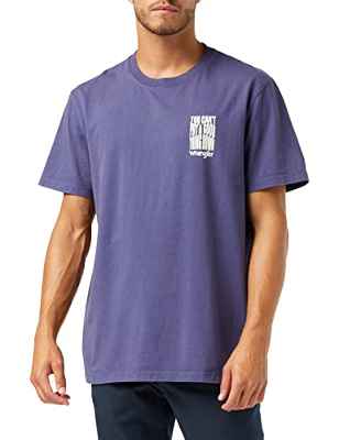 Wrangler Graphic tee Camisa, Blue Ribbon, X-Large de los Hombres