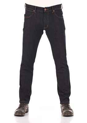 Wrangler Larston Slim Jeans W18S, Dark Rinse 90A, 34W / 34L para Hombre