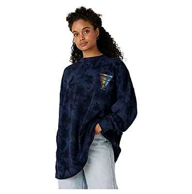 Wrangler Oversized Sweat Sudadera, Navy Irreg. Dye, S para Mujer