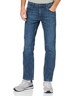 Wrangler Straight Jeans, Authentic Blue, 34W/32L para Hombre
