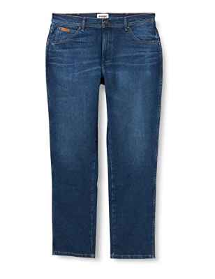 Wrangler Texas Slim Jeans, Azul (Blue Nun), W32 / L34 para Hombre
