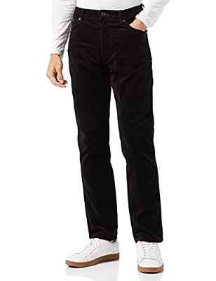 Wrangler Texas Slim Pants Pantalones, Negro (Black), 32W / 32L para Hombre